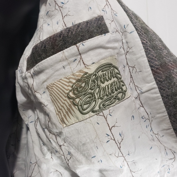 EUC Brown sound men's wool coat - Picture 5 of 8